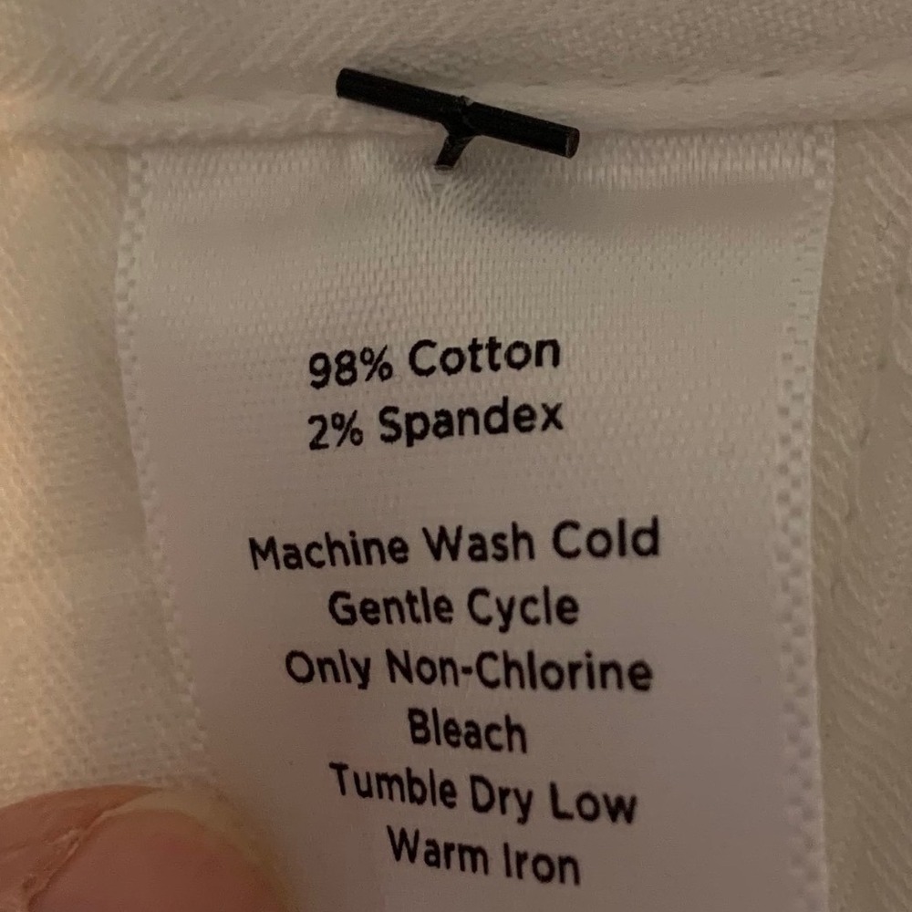 NWT Talbots Chino Shorts 10 White Cotton Clean Girl Flat Front Preppy Classic - Picture 5 of 12